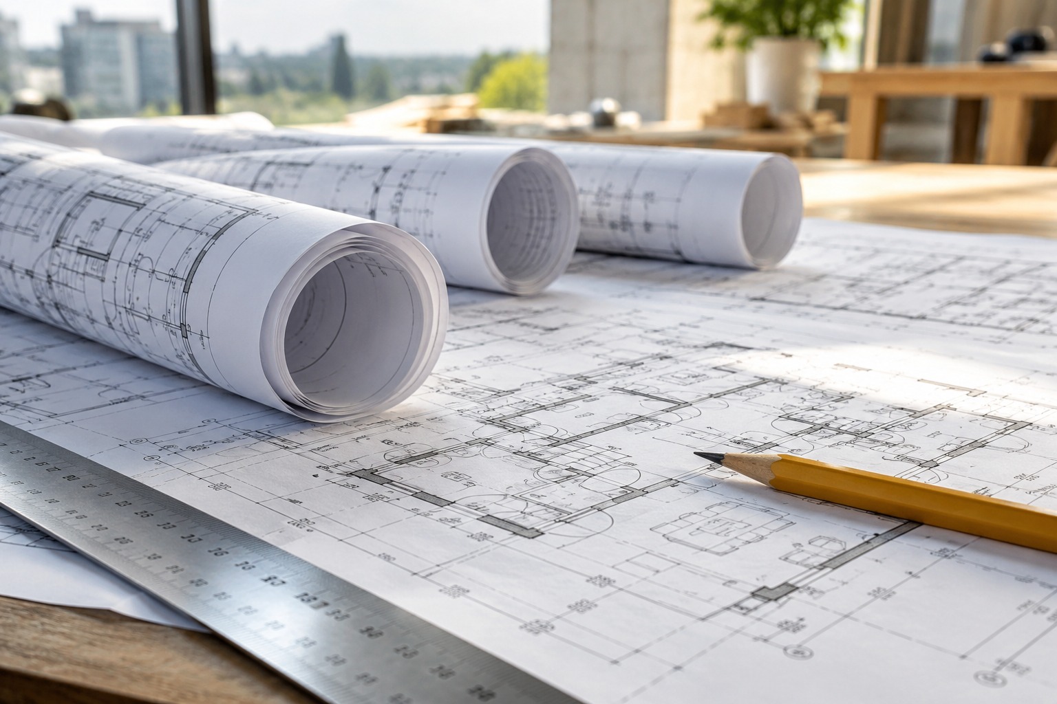 Planos y herramientas de diseño arquitectónico